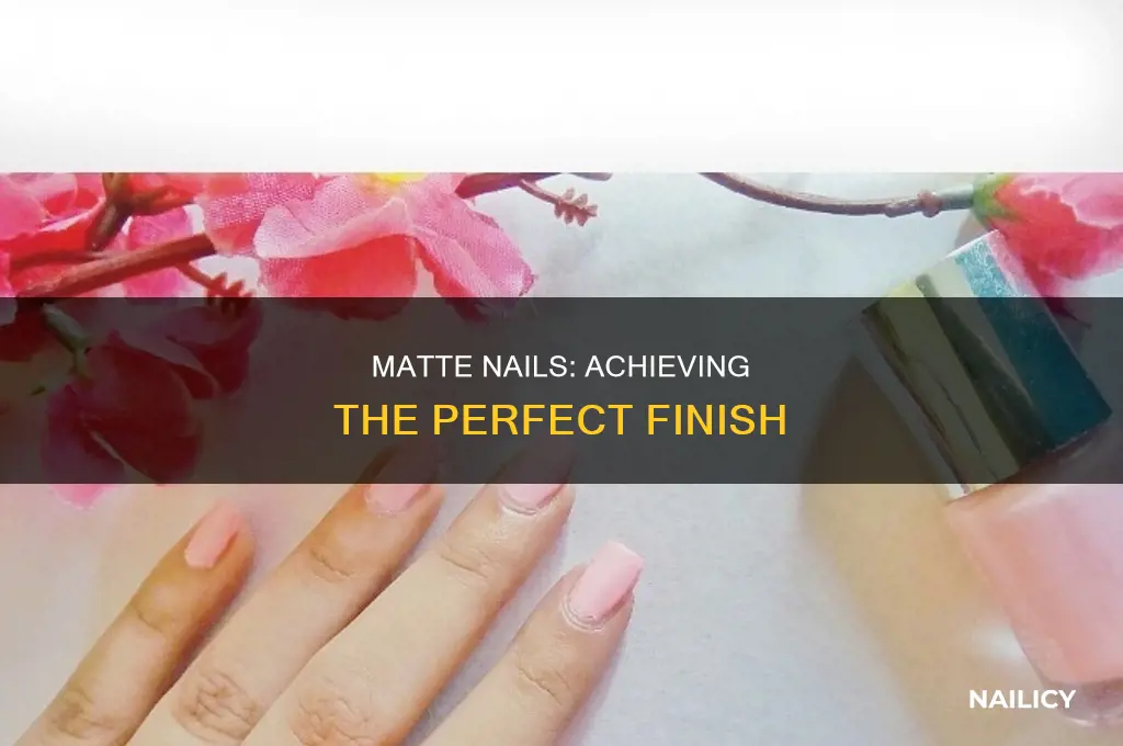 how to make nail varnish matte