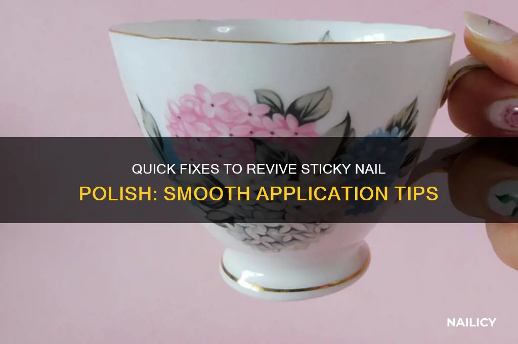 how to make nail varnish unsticky