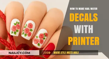 DIY Nail Art: Create Stunning Water Decals Using Your Printer