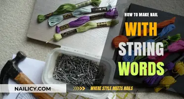 Creative String Art: Crafting Stunning Nail Designs with Words
