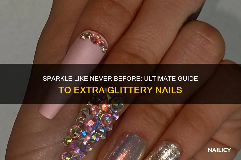 how to make nails extra glittery