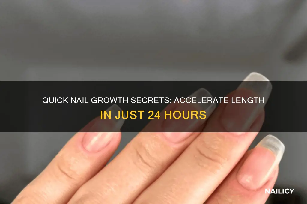 how to make nails grow in 1 day
