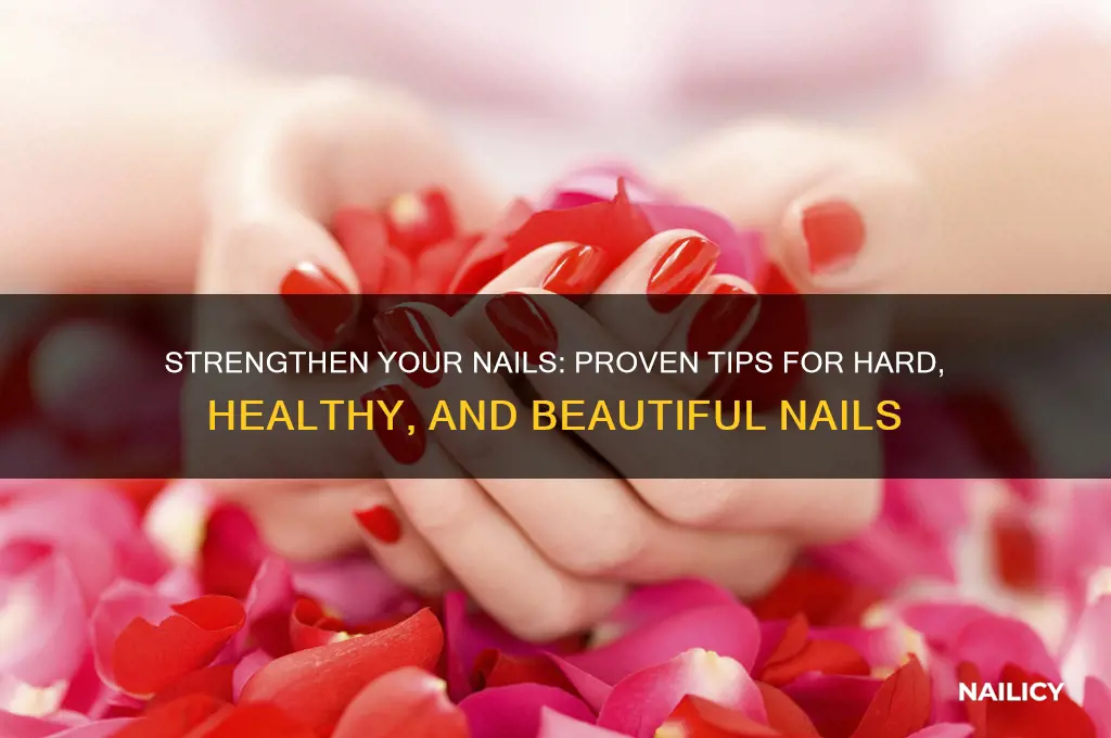 how to make nails hard