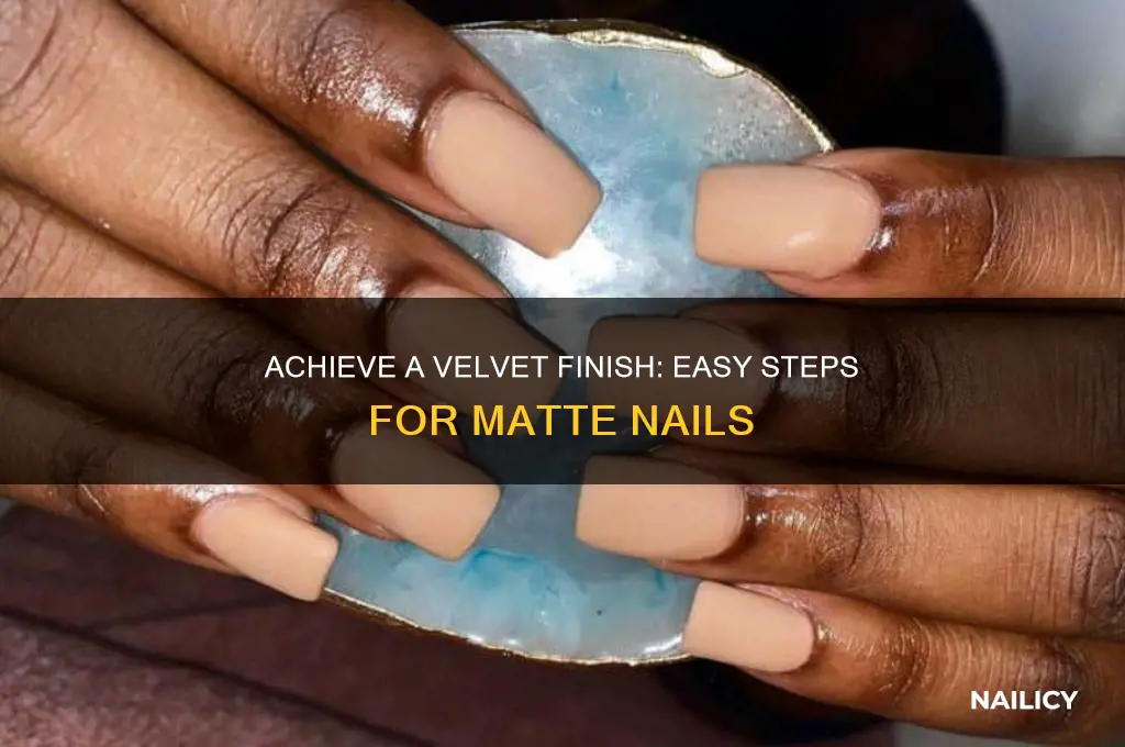 how to make nails look matte
