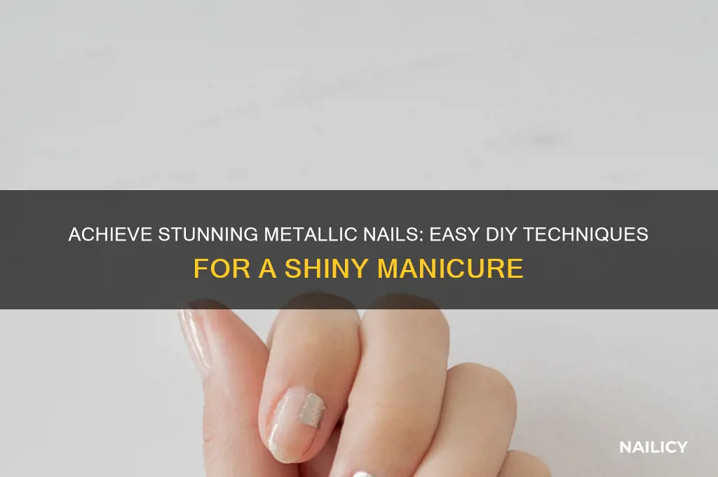 how to make nails look metallic