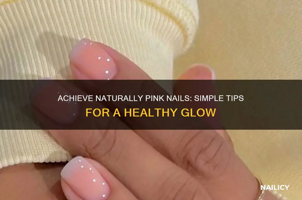how to make nails look pink