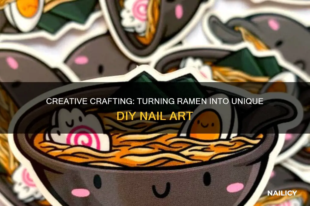 how to make nails out of ramen