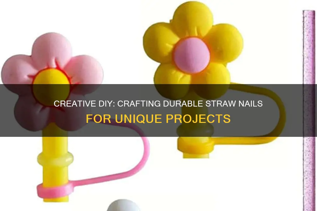 how to make nails out of straws