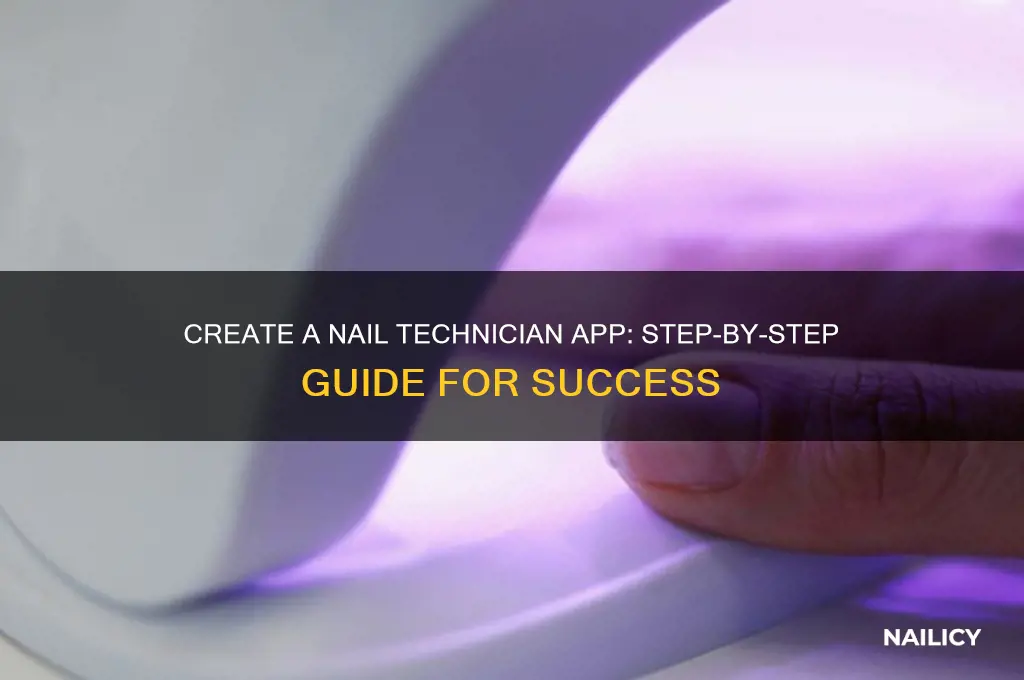 how to make nails technician app