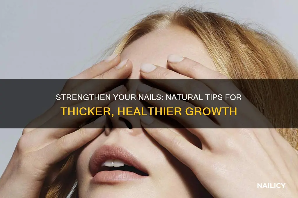 how to make nails thicker naturally