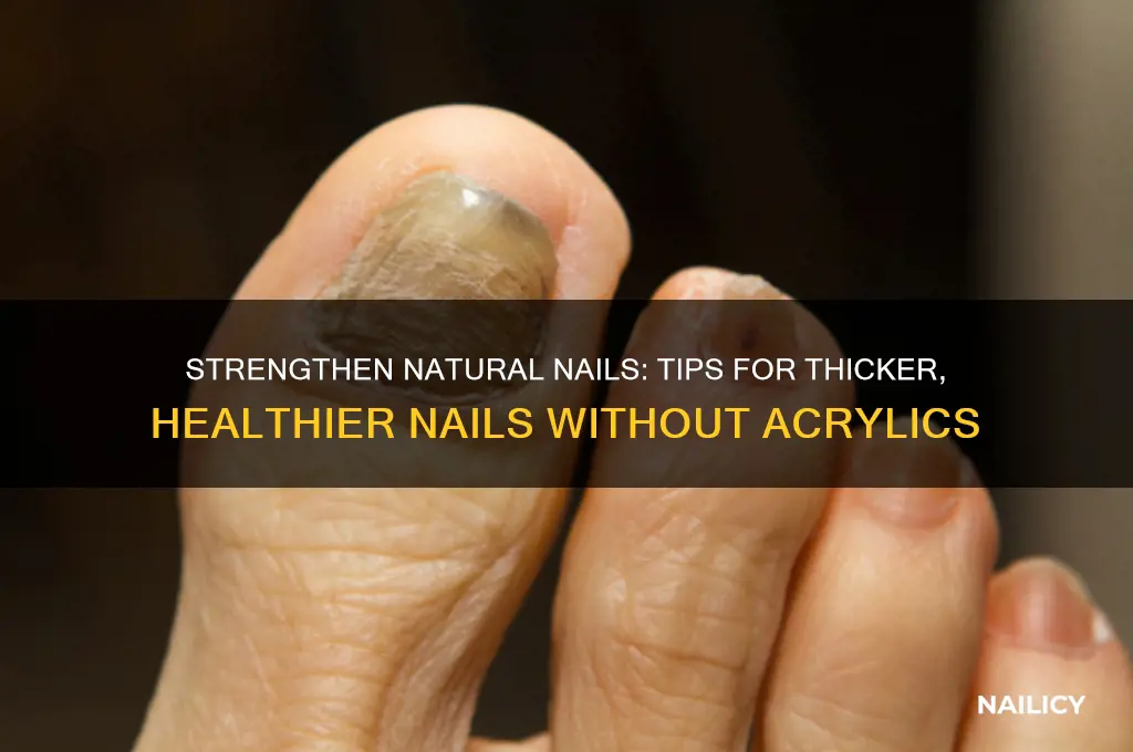 how to make nails thicker not acryli