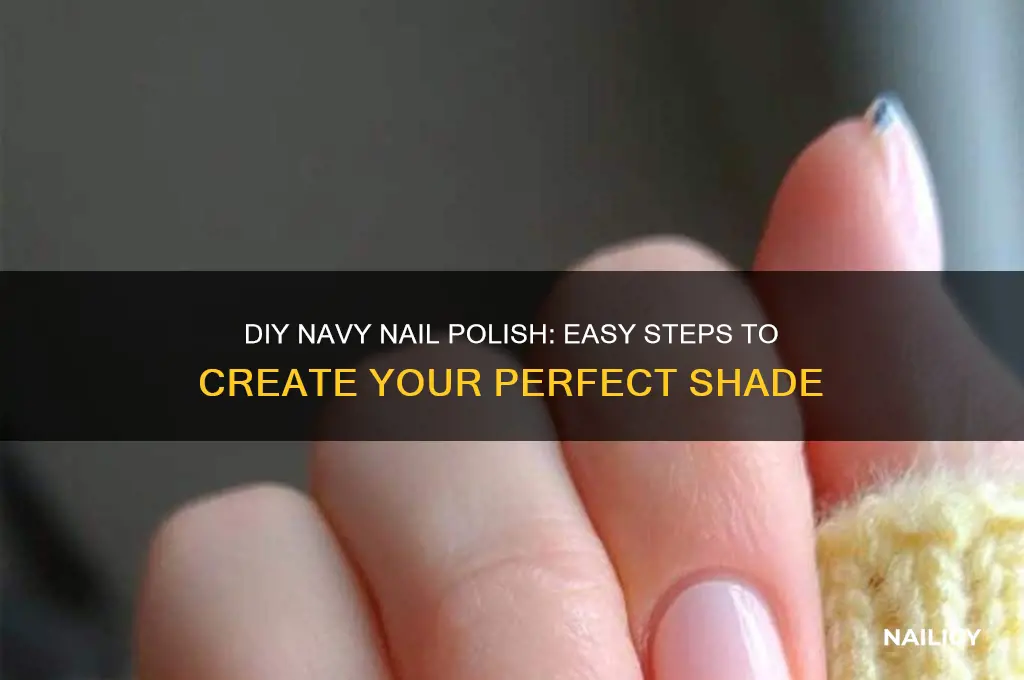 how to make navy nail polish