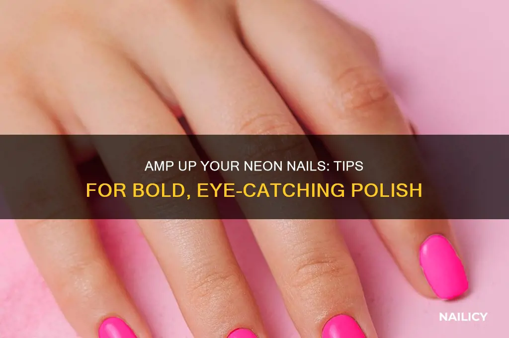 how to make neon nail polish stand out