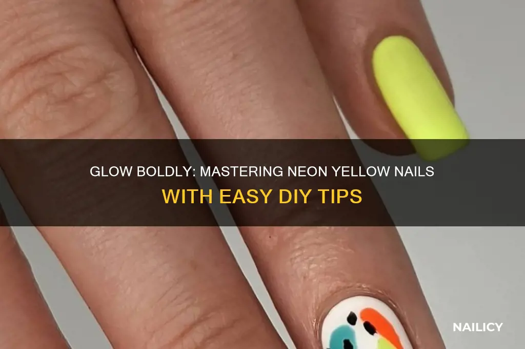 how to make neon yellow nails