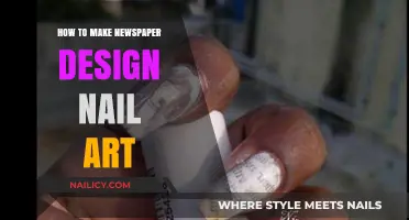 Creative Newspaper Nail Art: Easy DIY Design Tutorial for Beginners