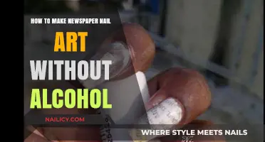 Creative DIY Newspaper Nail Art: Alcohol-Free Technique for Stunning Designs
