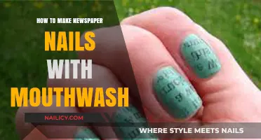 DIY Newspaper Nails: Mouthwash Hack for Unique Manicure Art