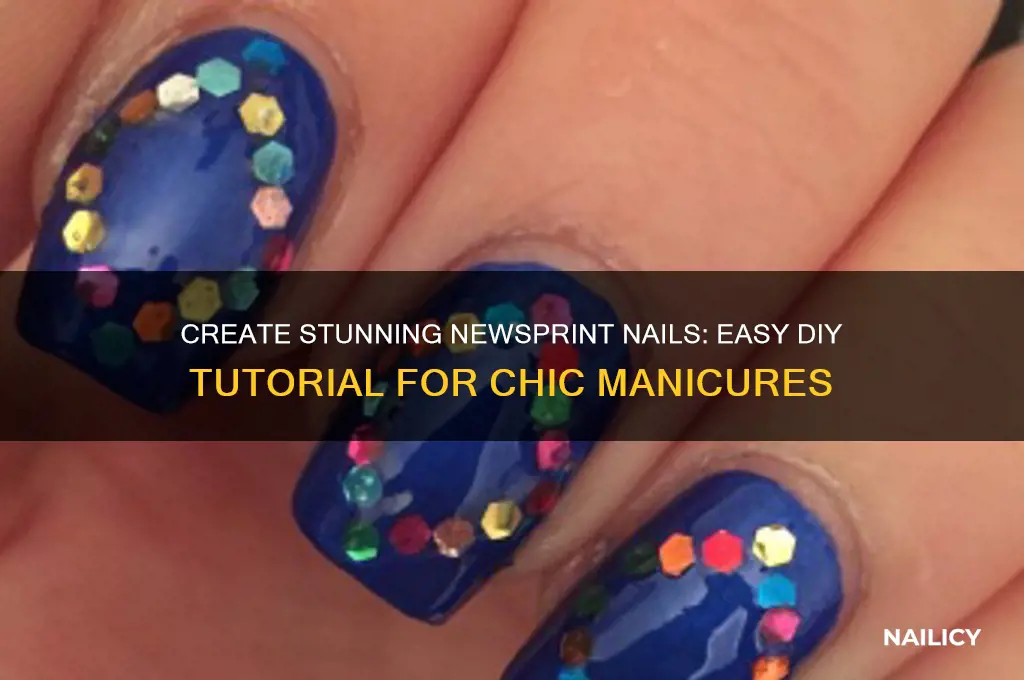 how to make newsprint nails