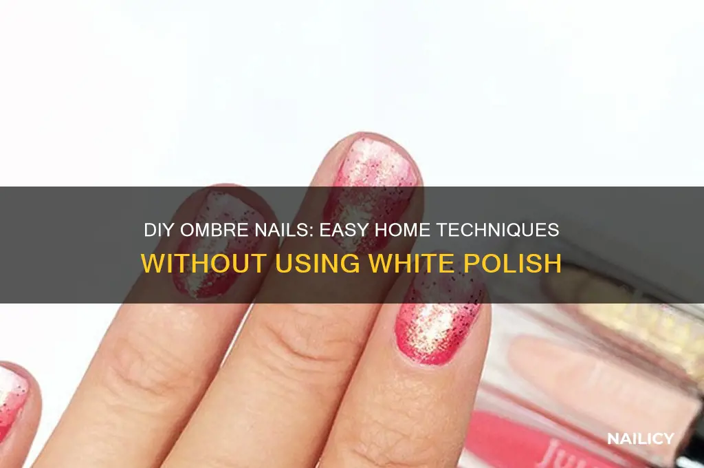 how to make ombre nails at home without white
