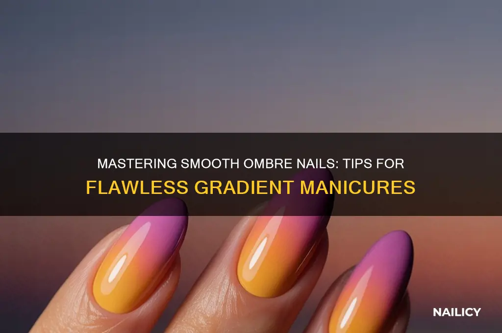 how to make ombre nails smooth