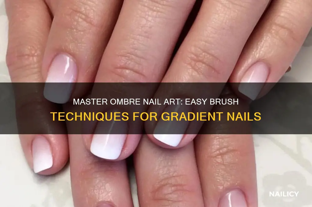 how to make ombre nails with brush