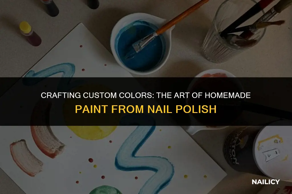 how to make paint using nail polish