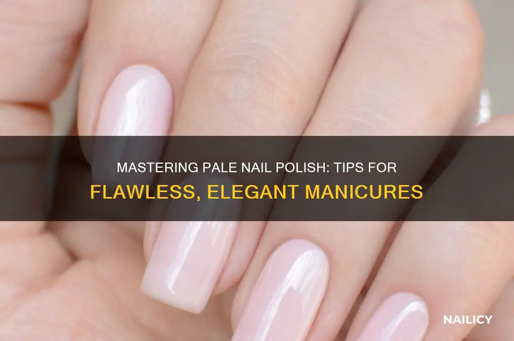 how to make pale nail polish look good