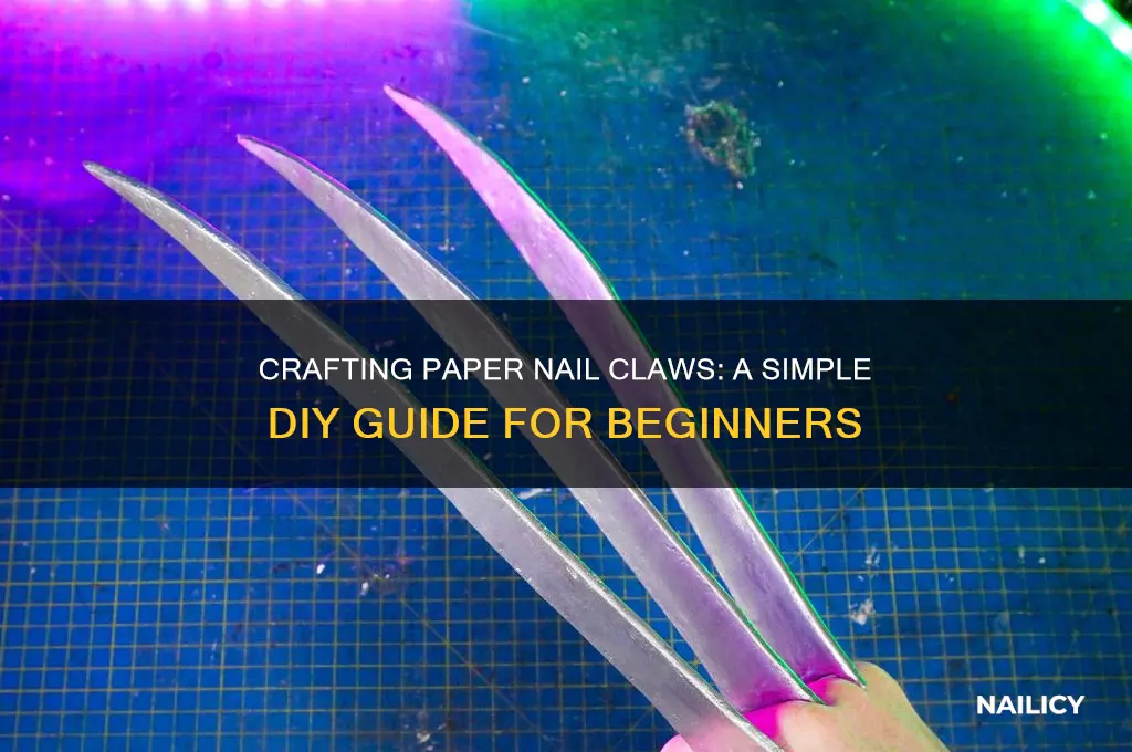 how to make paper nail claws