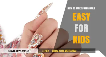 Simple Paper Nail Art: Fun and Easy Craft for Kids
