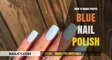 Create Soft Pastel Blue Nail Polish: DIY Guide for Beginners