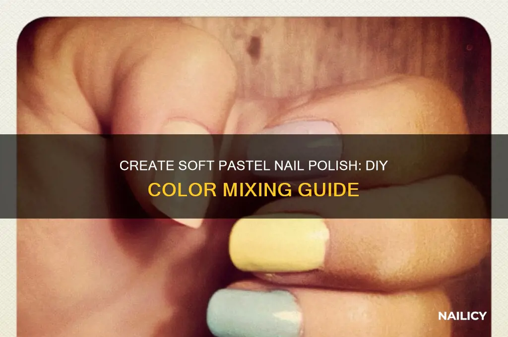 how to make pastel colored nail polish