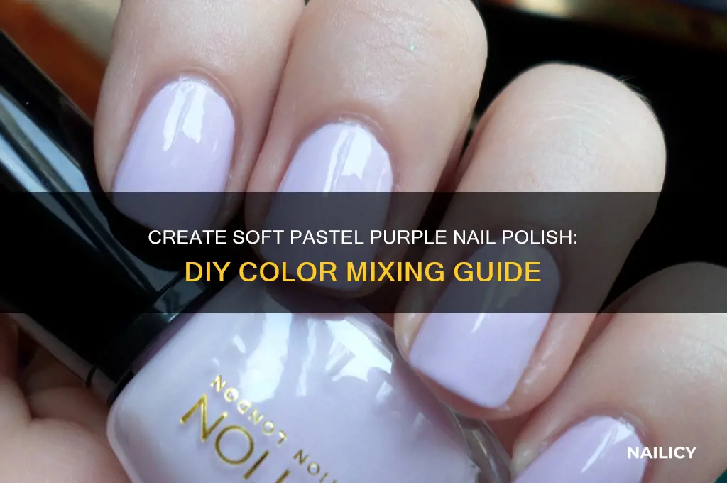 how to make pastel purple nail polish
