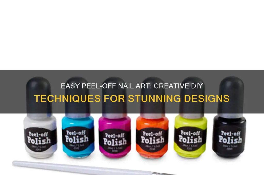 how to make peel off nail art