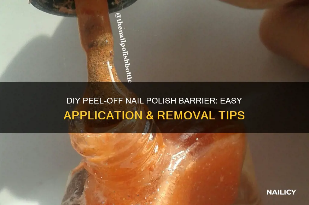 how to make peel off nail polish barrier