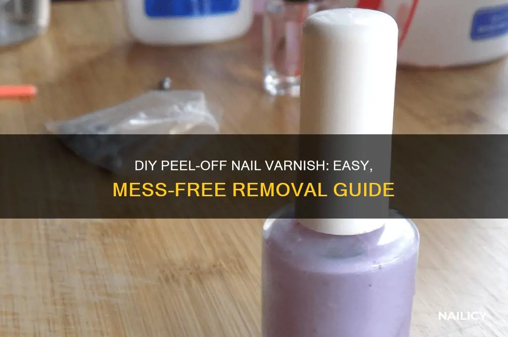 how to make peel off nail varnish