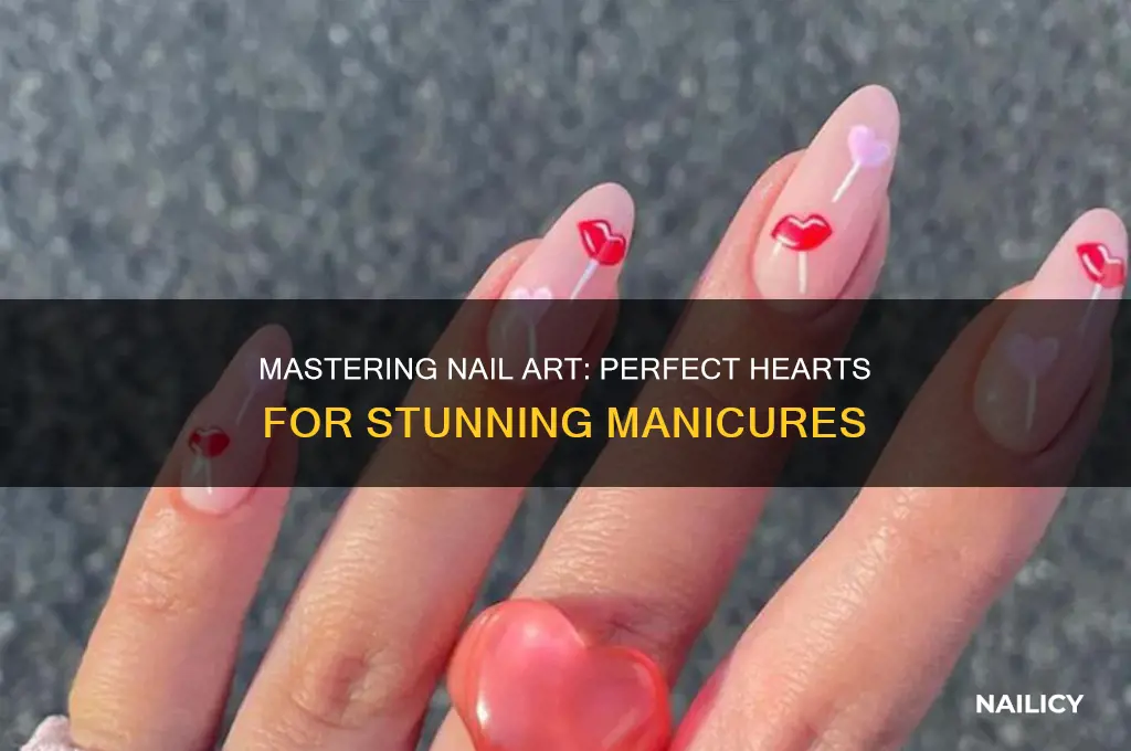 how to make perfect hearts on nails