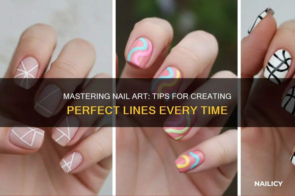 how to make perfect lines on nails