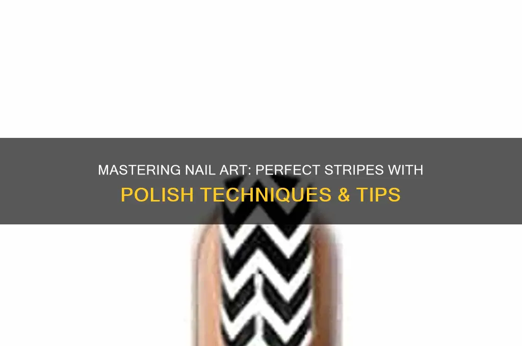 how to make perfect stripes with nail polish