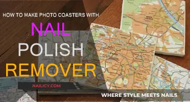 Creating Photo Coasters: Nail Polish Remover Magic