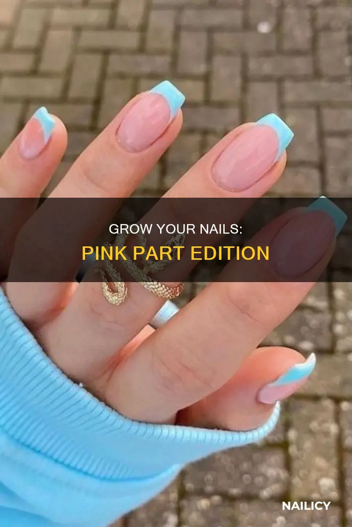 how to make pink part of nail longer
