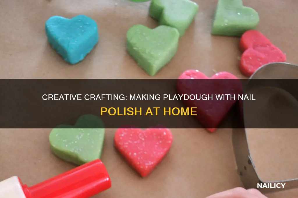 how to make playdough with nail polish