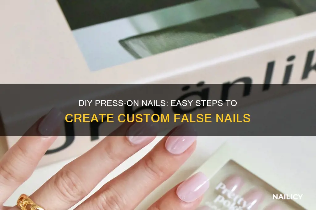 how to make press on false nails