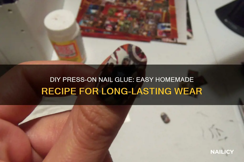 how to make press on nail glue