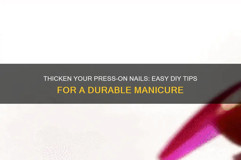how to make press on nails thicker