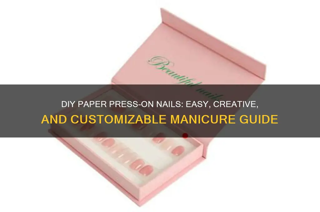 how to make press on nails with paper