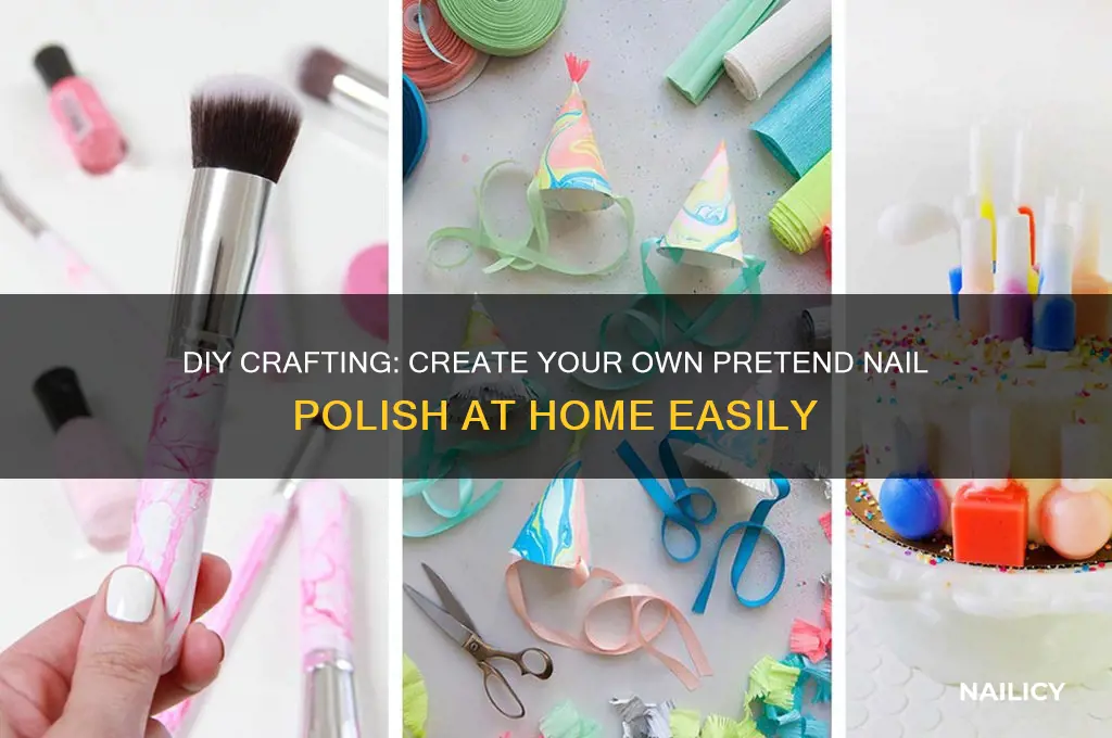 how to make pretend nail polish