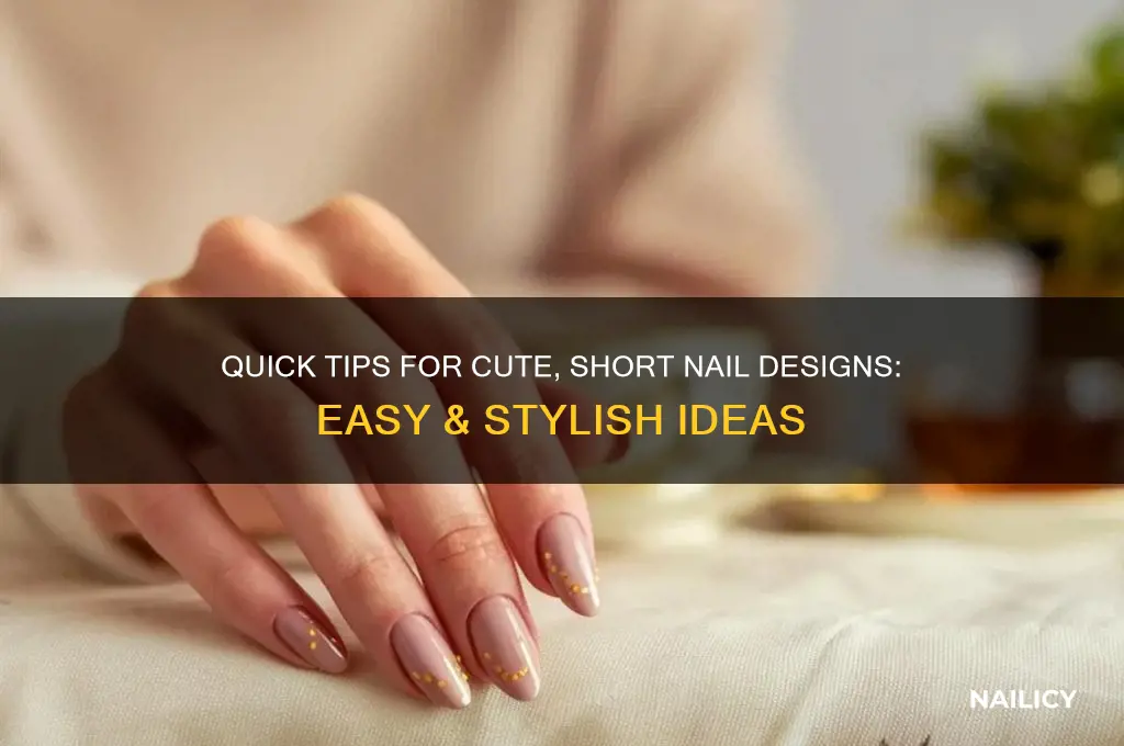 how to make pretty nails with short