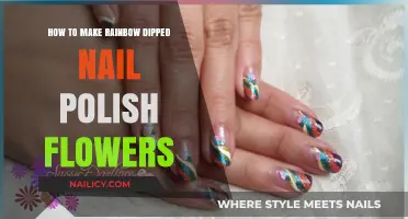 Create Stunning Rainbow Dipped Nail Polish Flowers: Easy DIY Guide
