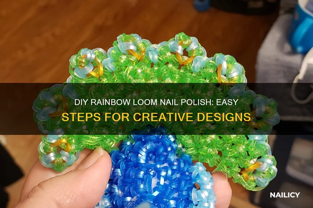 how to make rainbow loom nail polish steps