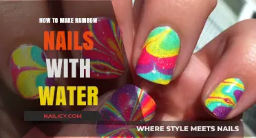 Create Vibrant Rainbow Nails Using Simple Water Marbling Techniques